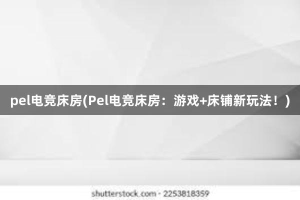 pel电竞床房(Pel电竞床房：游戏+床铺新玩法！)