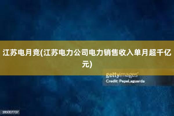 江苏电月竞(江苏电力公司电力销售收入单月超千亿元)