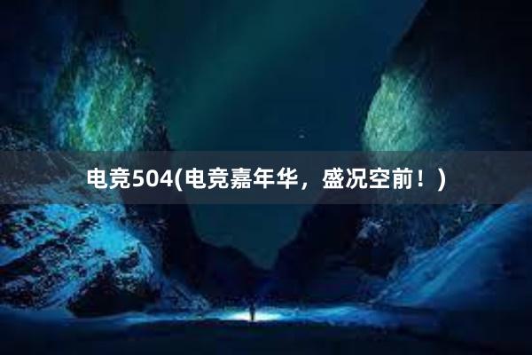 电竞504(电竞嘉年华，盛况空前！)