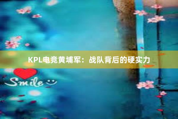 KPL电竞黄埔军：战队背后的硬实力